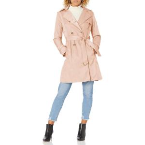 Cole Haan Women’s Classic Belted Trench Coat(Nude)