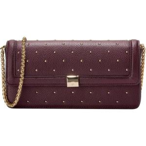 Cole Haan Women’s Daniella Wallet on a Chain(Blk Garnet W Studs)