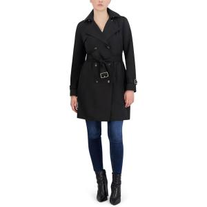 Cole Haan Women’s Double Breasted Trench Coat(Black)