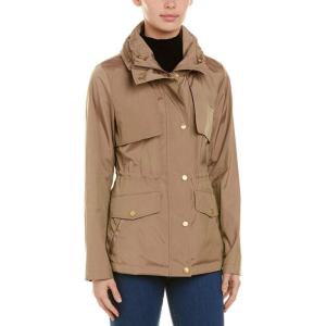 Cole Haan Women’s Short Packable Rain Jacket(Champagne)