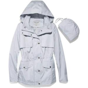 Cole Haan Women’s Short Packable Rain Jacket(Mist)