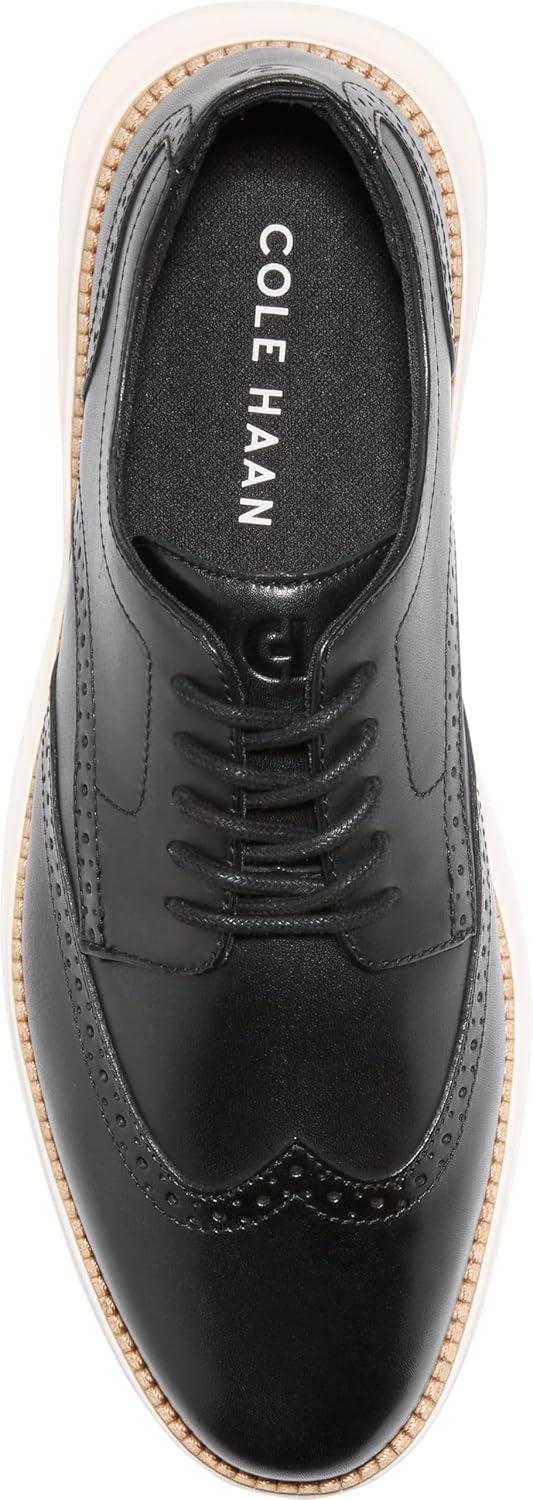 imageCole Haan Mens Grand Shadowlite Wingtip OxfordBlackNatural