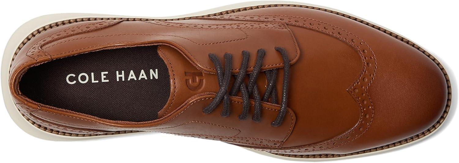 imageCole Haan Mens Grand Shadowlite Wingtip OxfordBritish TanIvory