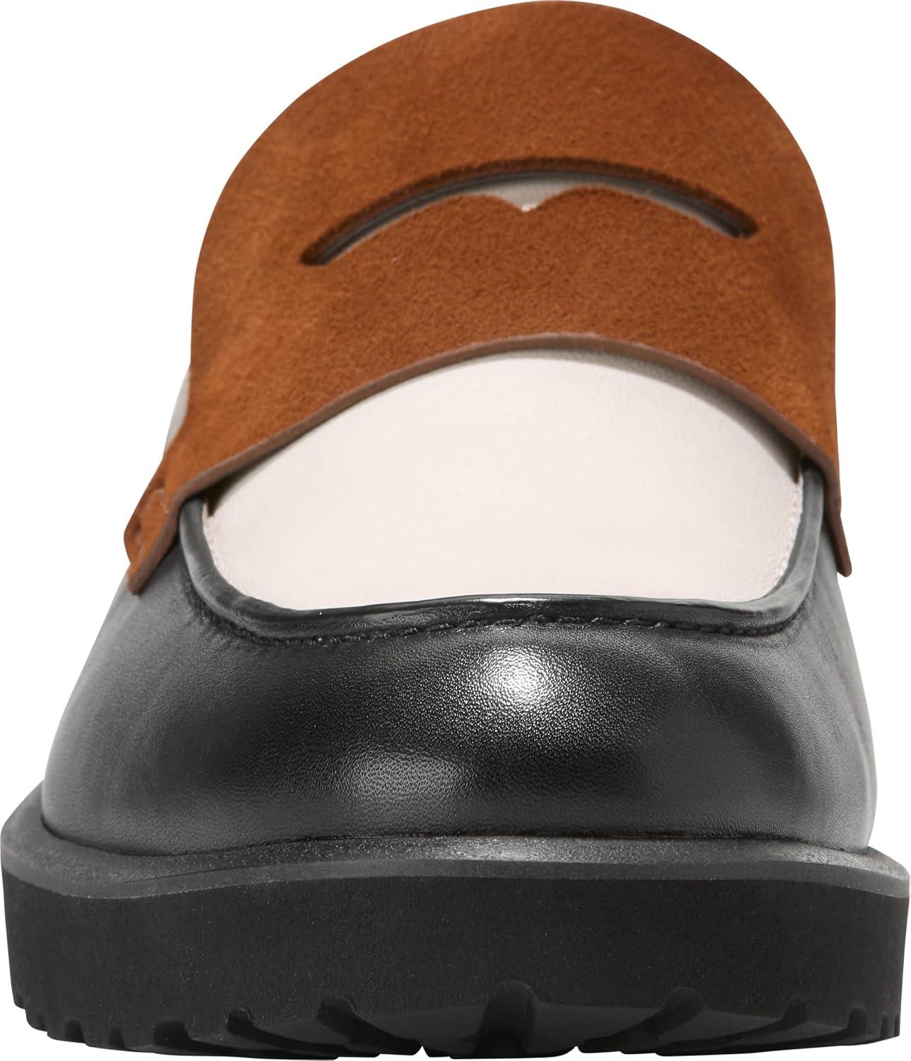 imageCole Haan Womens Gwendolyn Penny LoafersBlckIvryTob Sde