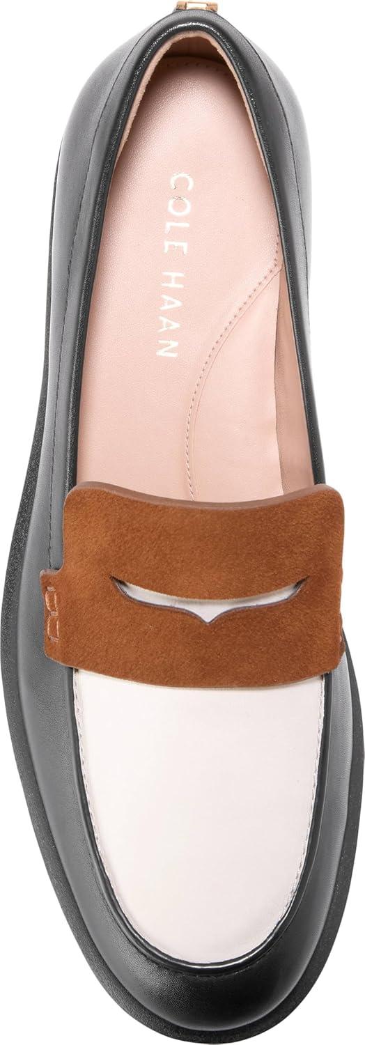 imageCole Haan Womens Gwendolyn Penny LoafersBlckIvryTob Sde