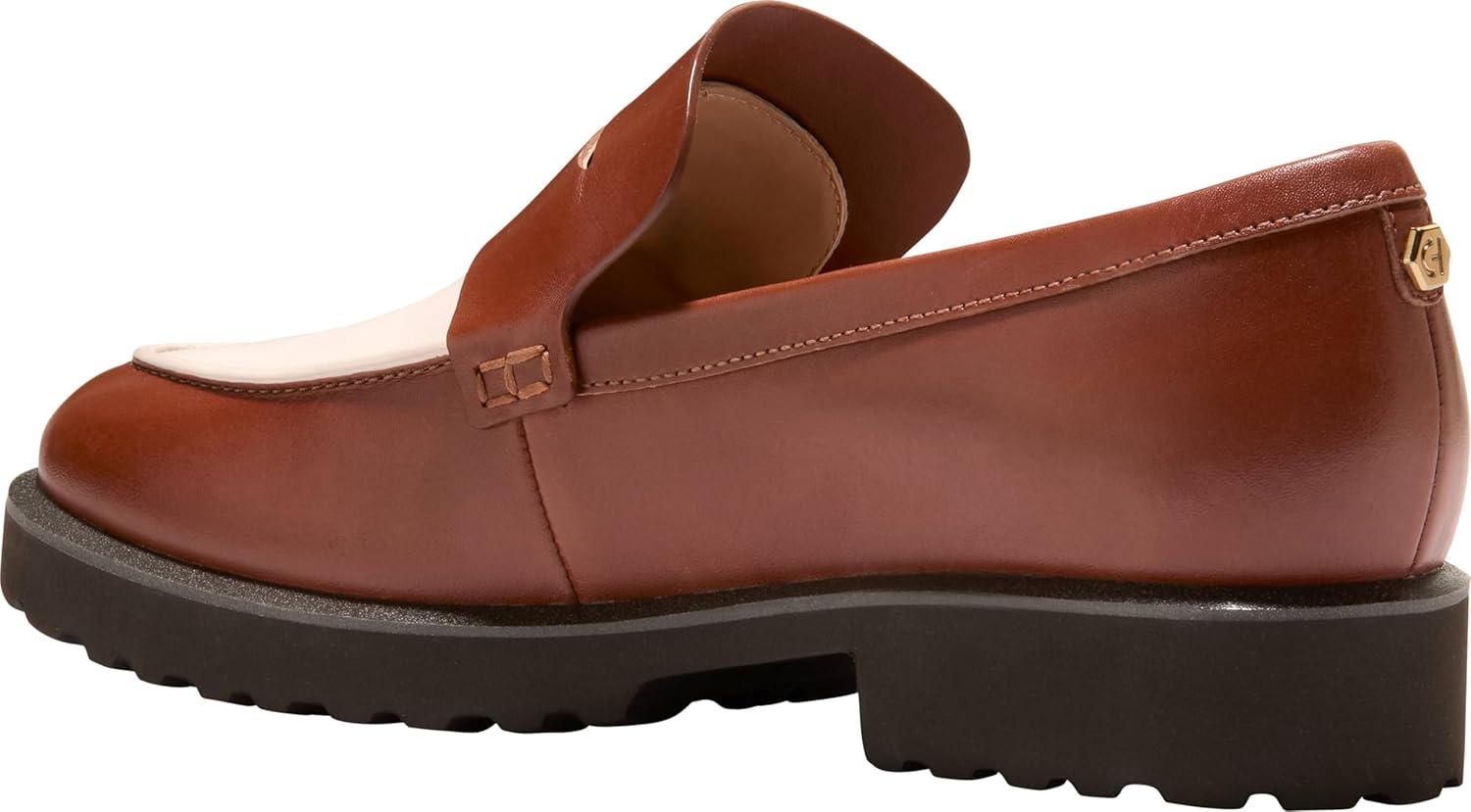 imageCole Haan Womens Gwendolyn Penny LoafersDk CuoioIvry Lthr