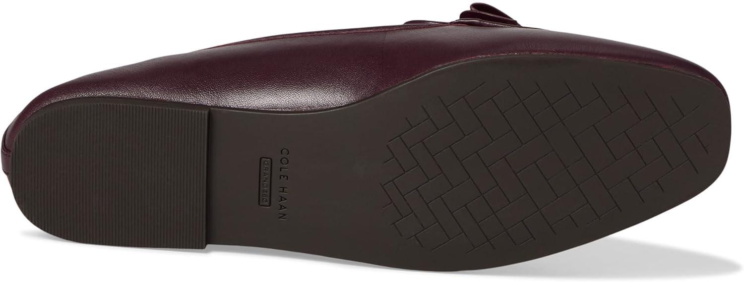 imageCole Haan Womens Payson Soft Bow LoafersBlack Garnet Ltr