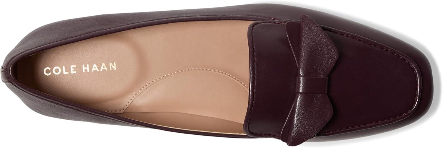 imageCole Haan Womens Payson Soft Bow LoafersBlack Garnet Ltr