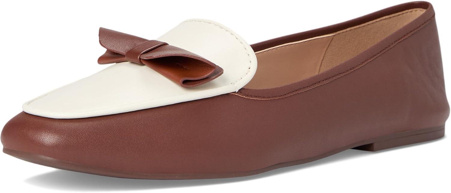 imageCole Haan Womens Payson Soft Bow LoafersDk CuoioIvory