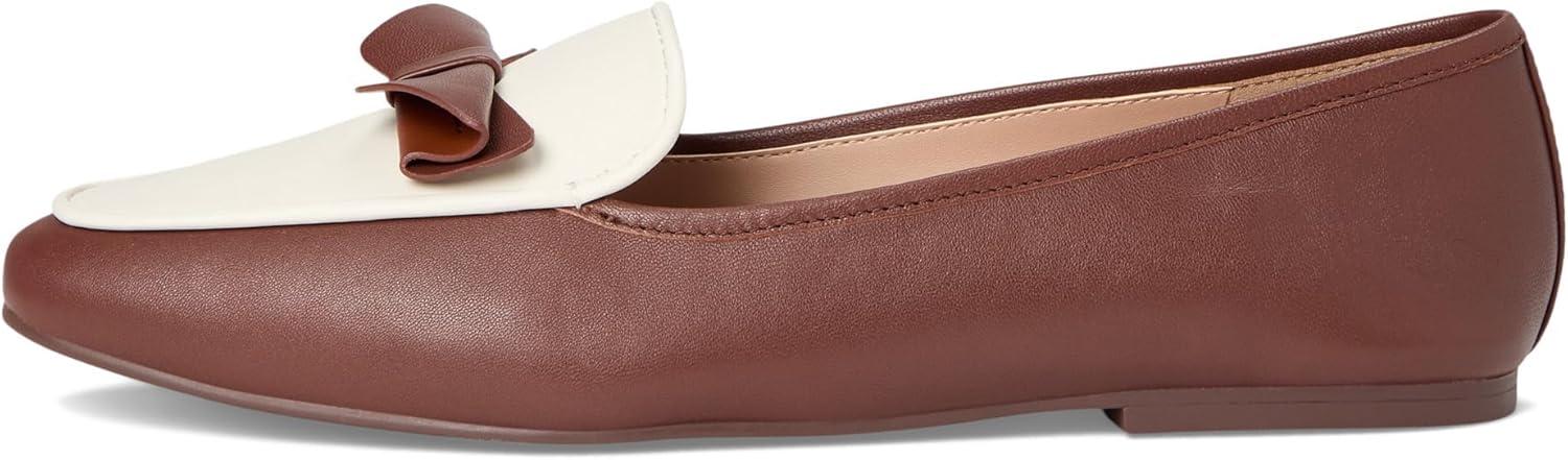 imageCole Haan Womens Payson Soft Bow LoafersDk CuoioIvory