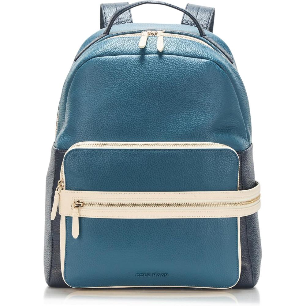 imageCole Haan Davis Backpack CH Black GarnetIndian TealNavy B