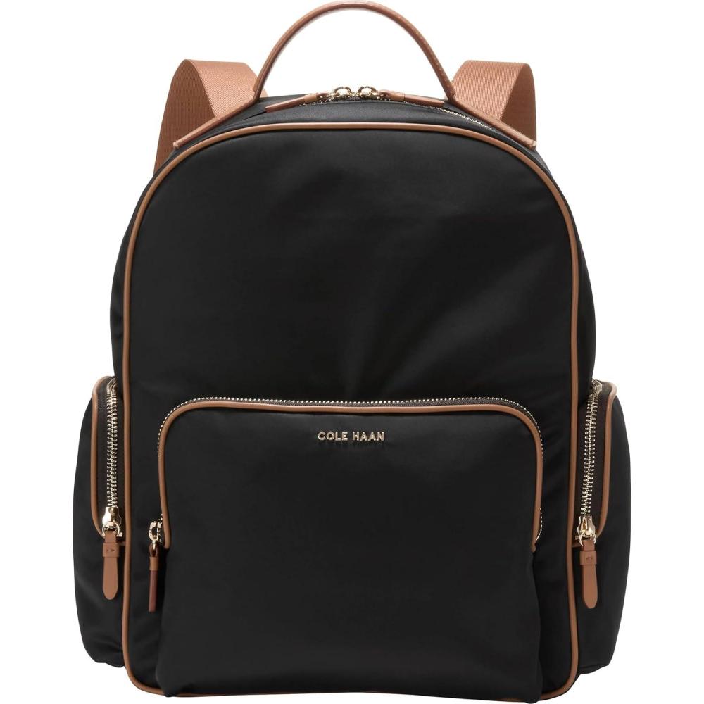 imageCole Haan Delancey Nylon Backpack OLV NGHTCH Gold HBlackCh Goldn Hon