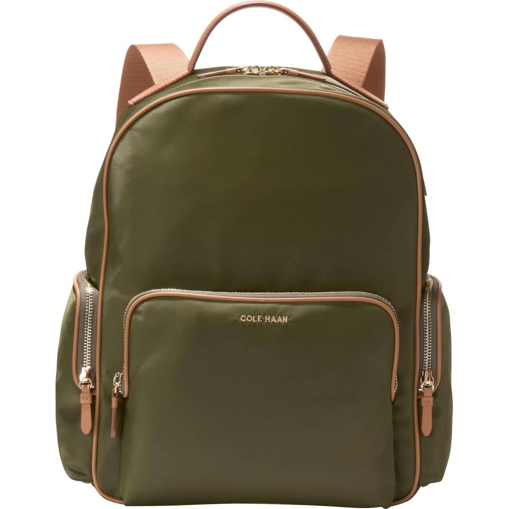 imageCole Haan Delancey Nylon Backpack OLV NGHTCH Gold HOlv NghtCh Gold H