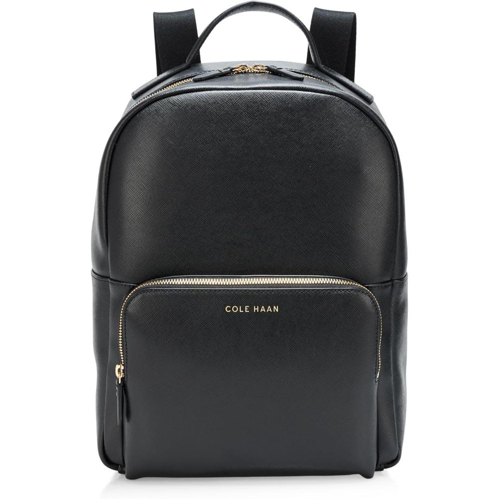 imageCole Haan Delancey Saffiano Backpack CH Midnight MoonBlack