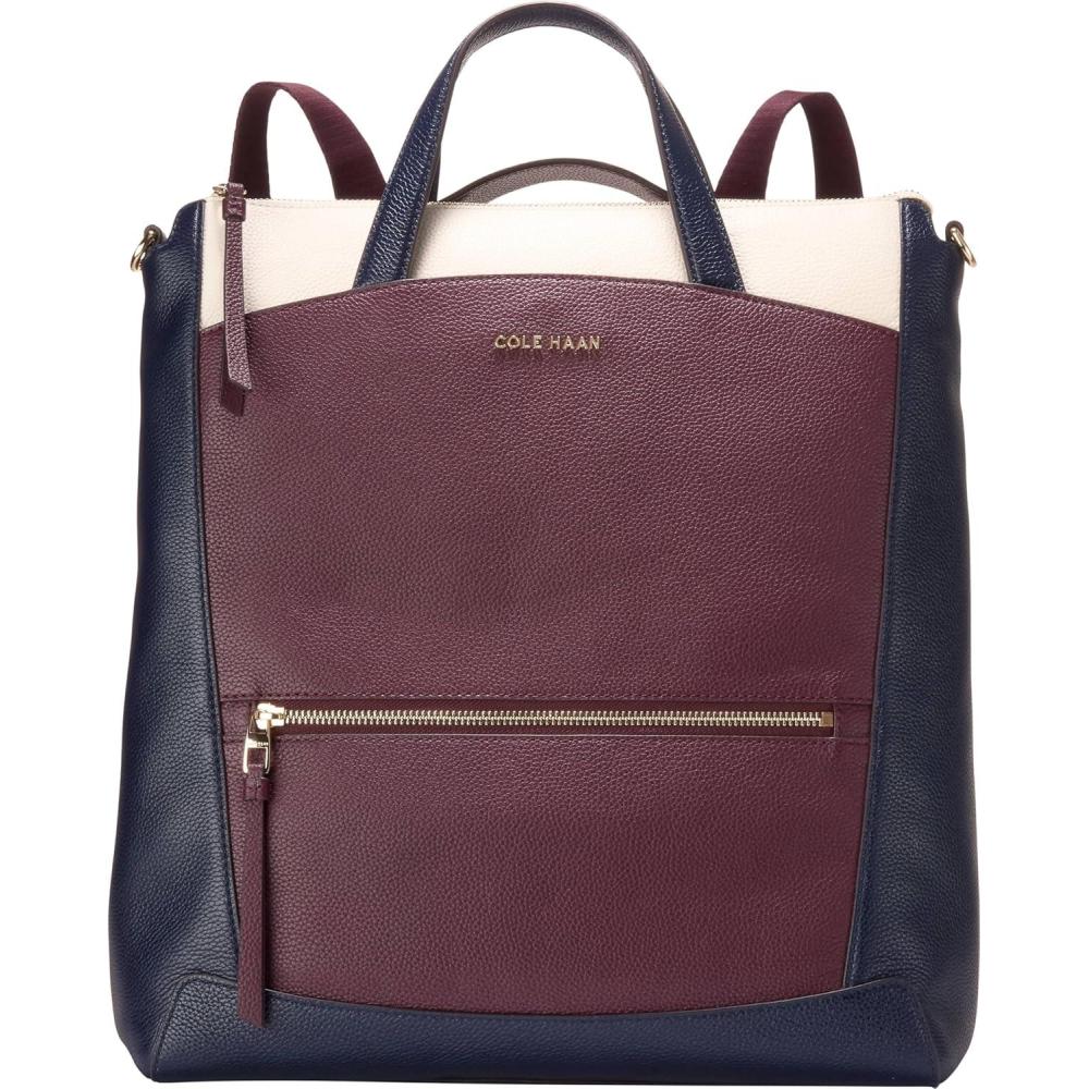 imageCole Haan Grand Ambition Leather Backpack Dark CuoioCh BlkCh Mid MnI