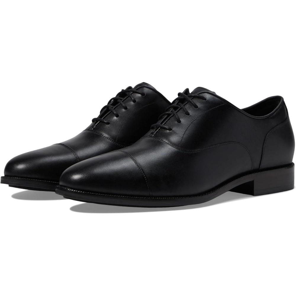imageCole Haan Mens Bedford Cap Toe OxfordsBlackBlack Wp