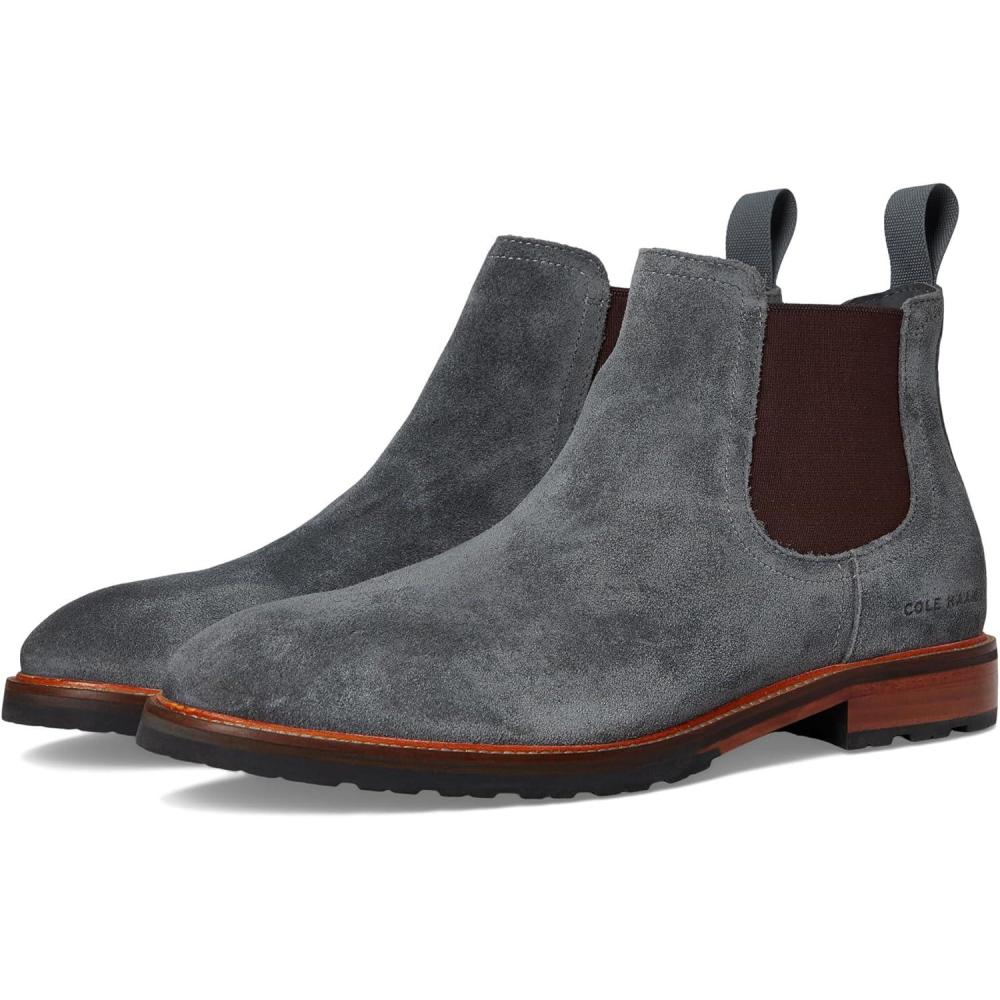 imageCole Haan Mens Berkshire Lug Chelsea Boot FashionTurbulence Suede