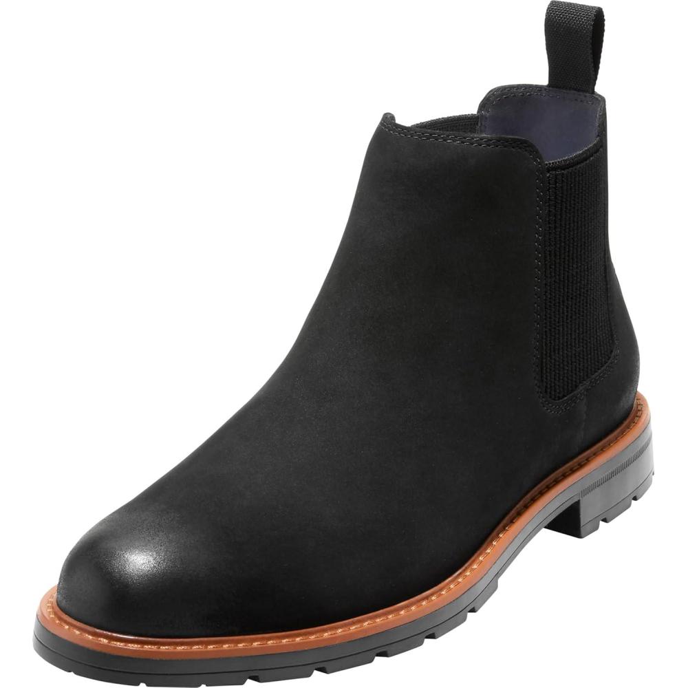 imageCole Haan Mens Chamberlin Grand Chelsea BootsBlack NbkBlack Wr