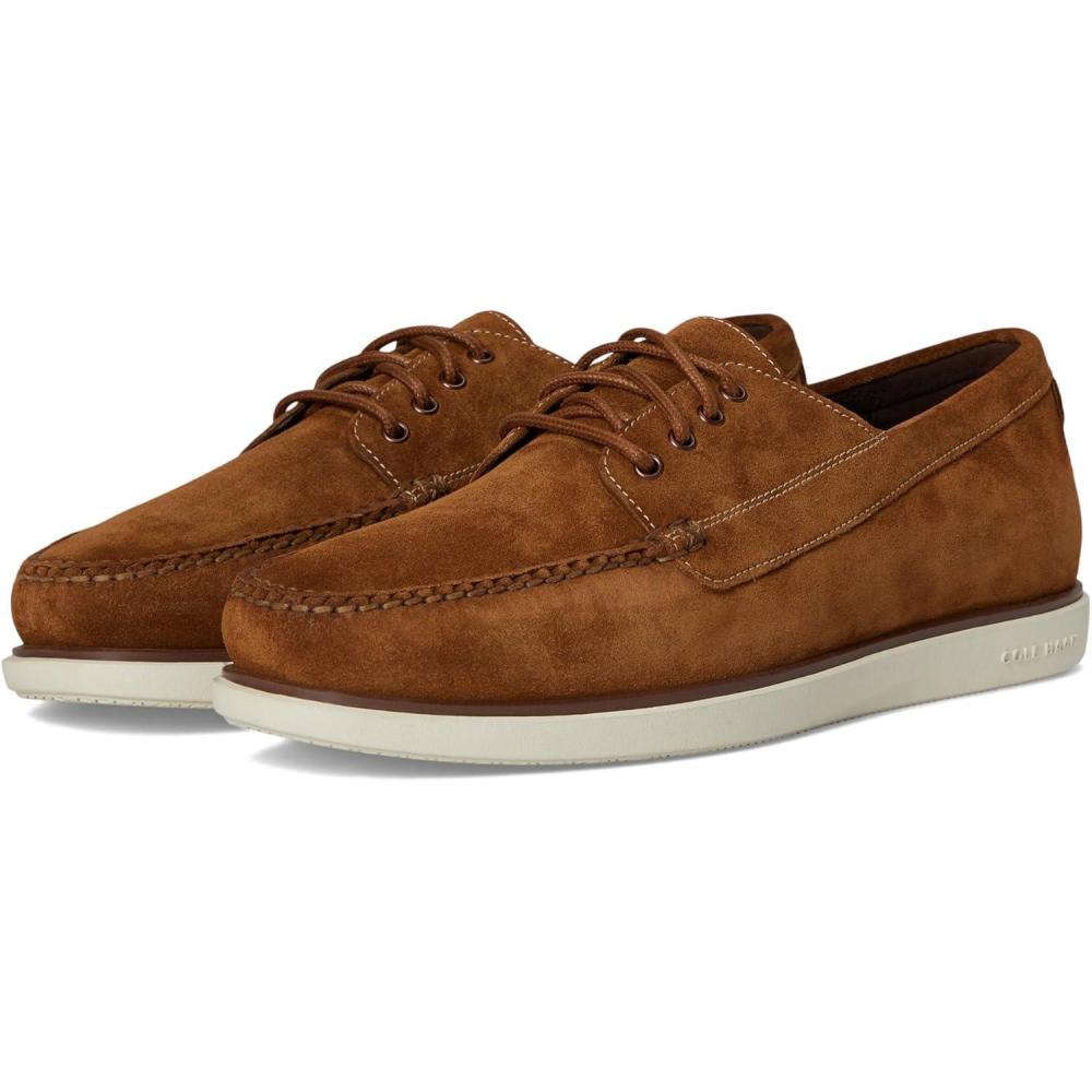 imageCole Haan Mens Grand 4Eye LoafersSp Brn SdeSlv Brc