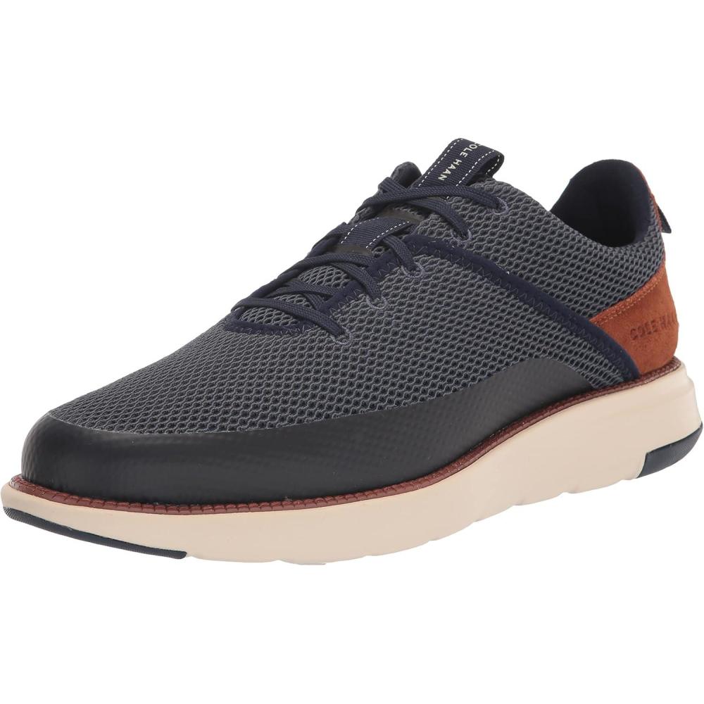 imageCole Haan Mens Grand Atlantic SneakersMarine BlueBt Tan