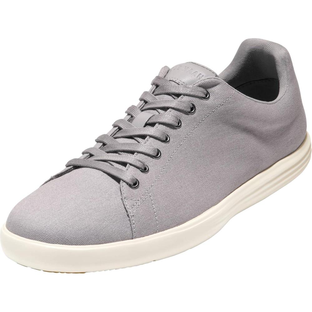 imageCole Haan Mens Grand Crosscourt Lightweight Canvas SneakerIron CanvasIvory