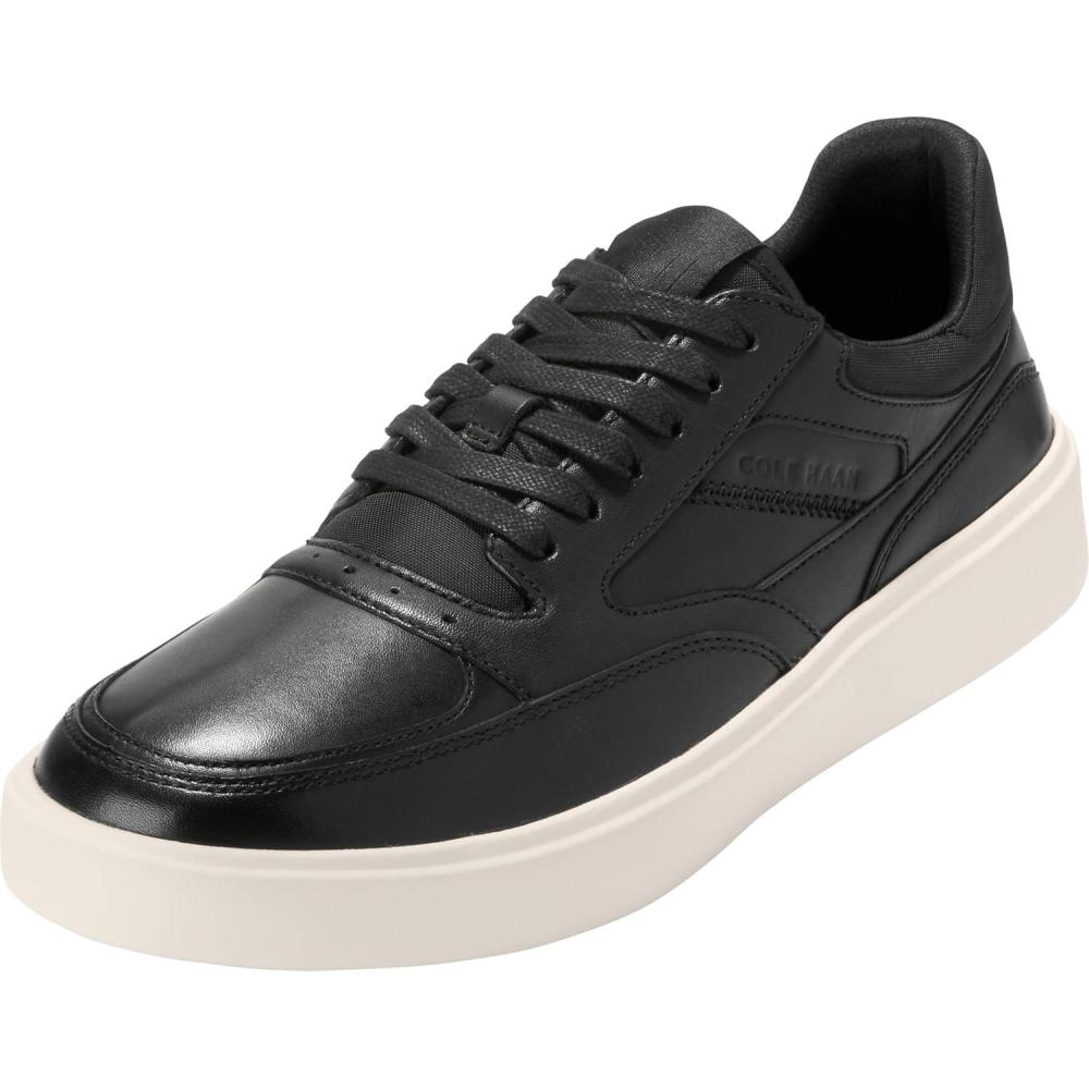 imageCole Haan Mens Grand Crosscourt Traveler Setshot SneakersBlackIvory