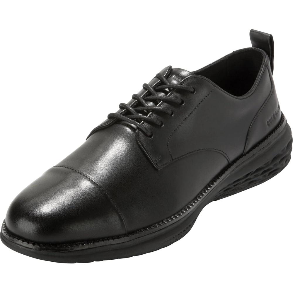 imageCole Haan Mens Grand Hurrion Cap Toe OxfordsBlackBlack