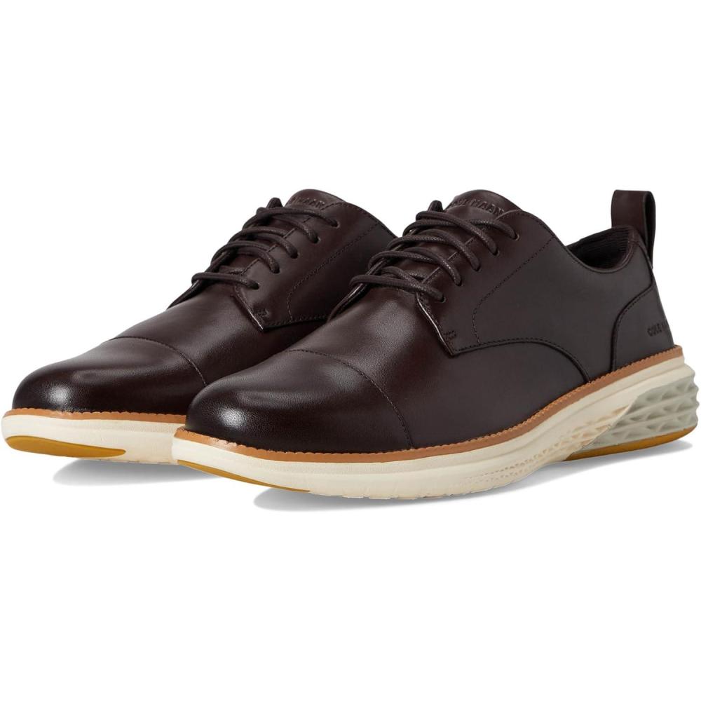 imageCole Haan Mens Grand Hurrion Cap Toe OxfordsDk ChocIvory