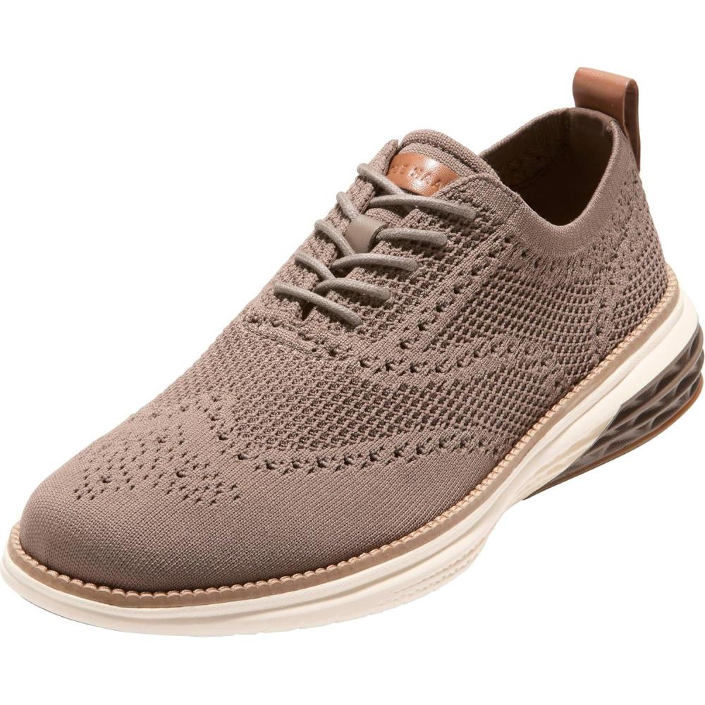 imageCole Haan Mens Grand Hurrion Stitchlite Wingtip OxfordsMorelGldn Hny