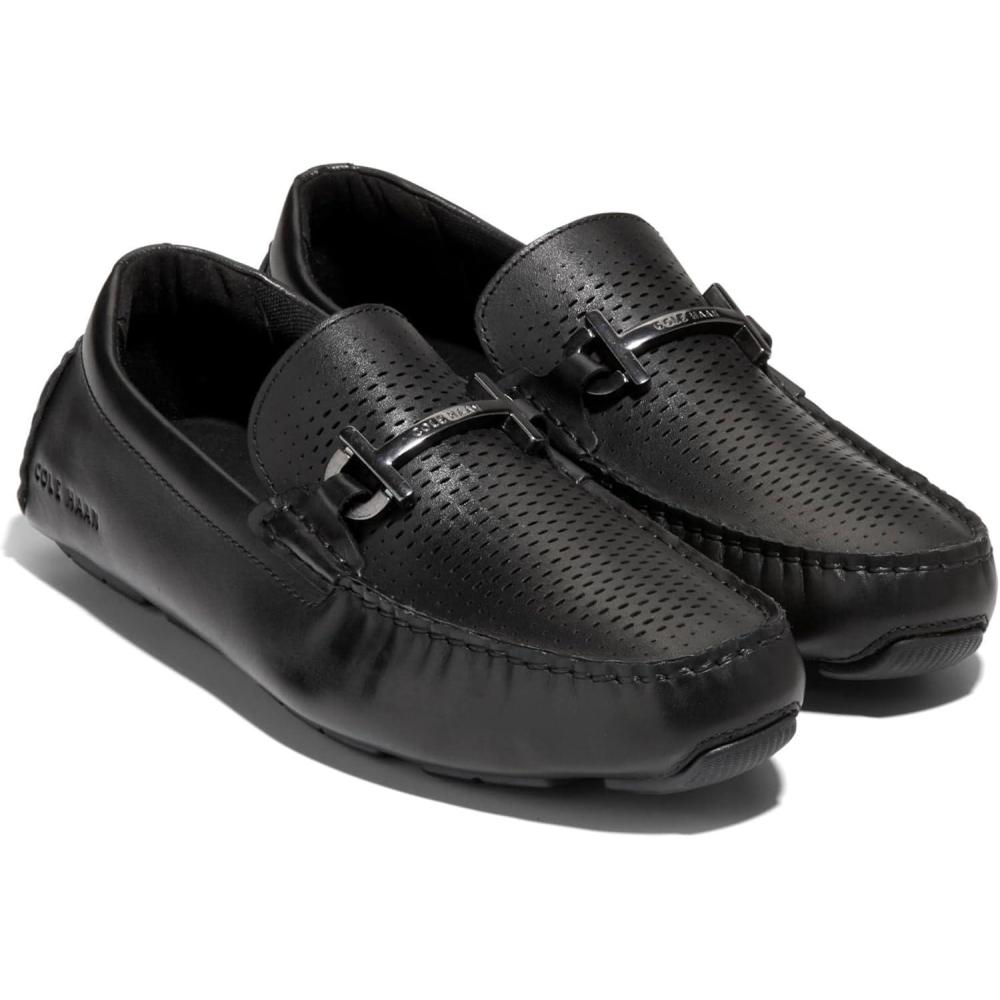 imageCole Haan Mens Grand Laser Bit Driver Driving Style LoaferBlackBlack