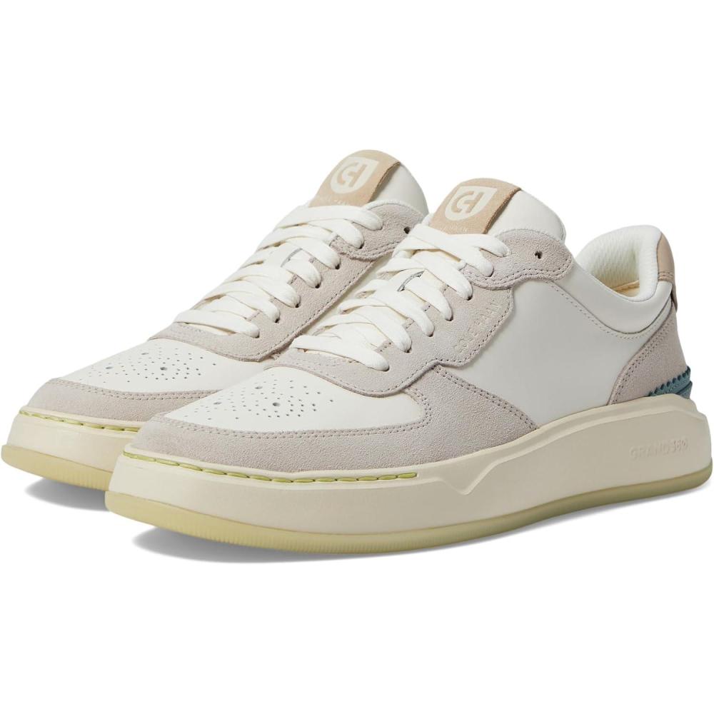 imageCole Haan Mens GrandPro Rally 20 Canvas Court SneakerEgretSilver LiningFog Green