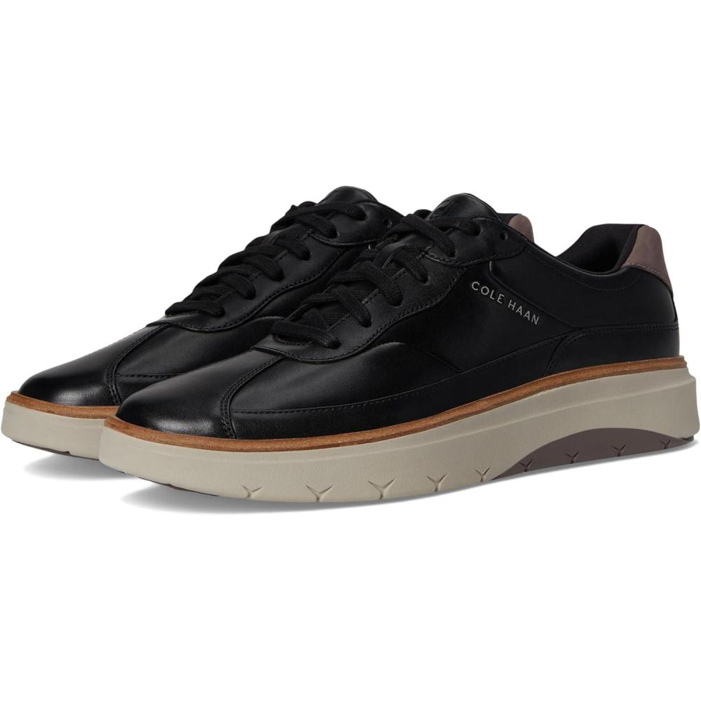 imageCole Haan Mens Grandpro Featherarc Bike Toe SneakerBlackPaloma