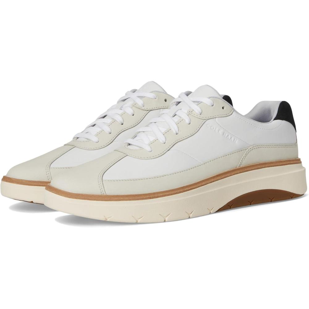 imageCole Haan Mens Grandpro Featherarc Bike Toe SneakerWhiteBlackIvory