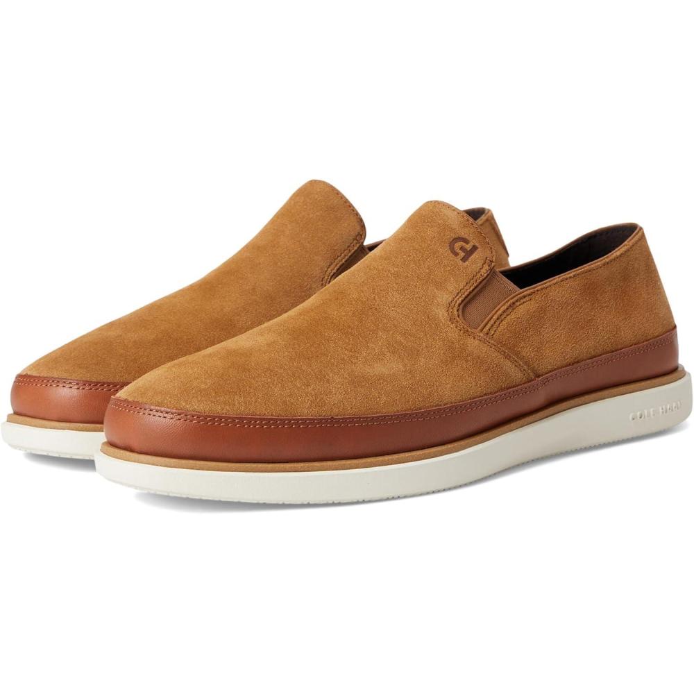 imageCole Haan Mens Grandpro Strawspoint Twin Gore LoaferGldn Toff SdeSeq