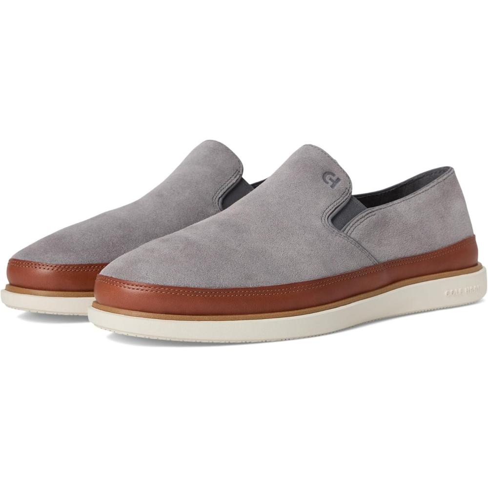 imageCole Haan Mens Grandpro Strawspoint Twin Gore LoaferQuiet ShadeDk Seq
