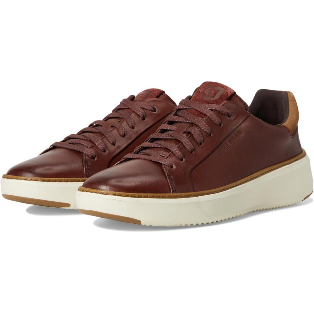imageCole Haan Mens Grandpro Topspin SneakerDark BrickNew CaramelIvory