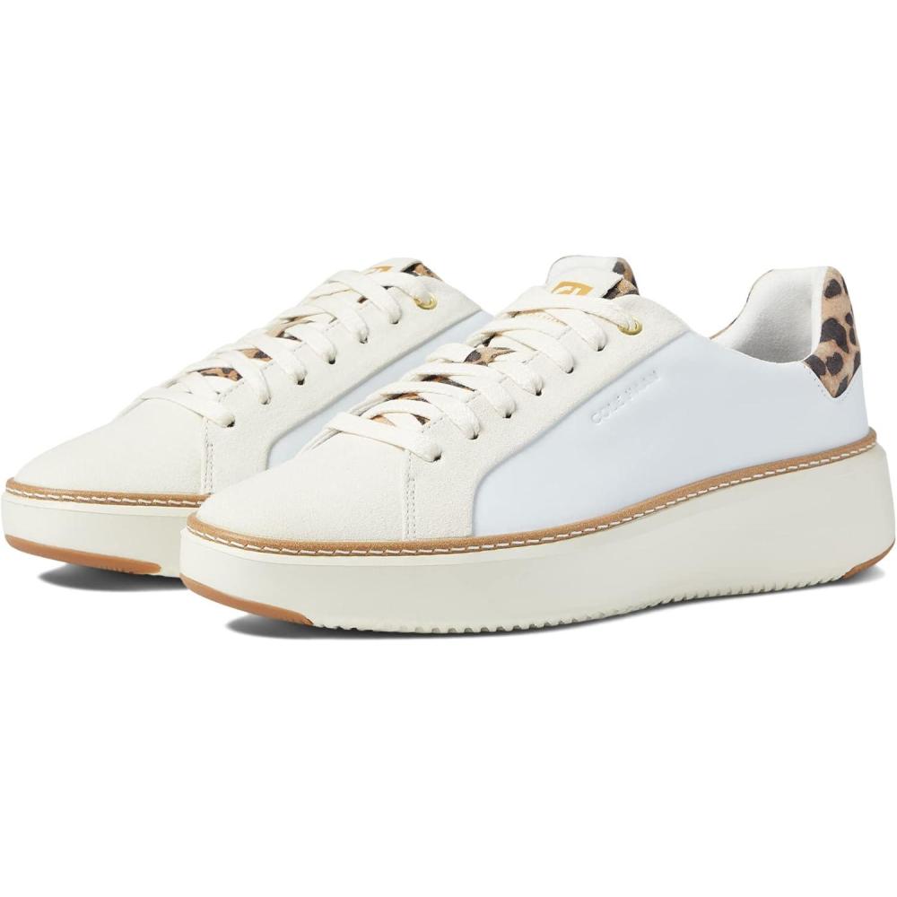 imageCole Haan Mens Grandpro Topspin SneakerWhiteIvoryLeopar