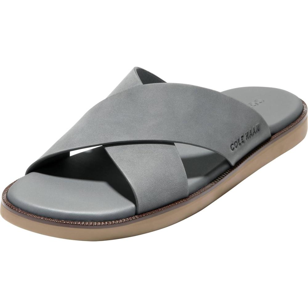 imageCole Haan Mens Nantucket Cross Strap SandalLava SmokeDk Lat