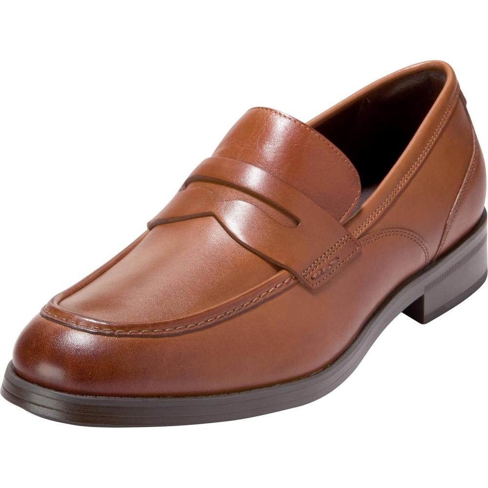 imageCole Haan Mens Newmark Grand Penny LoafersBritish TanDk Brn