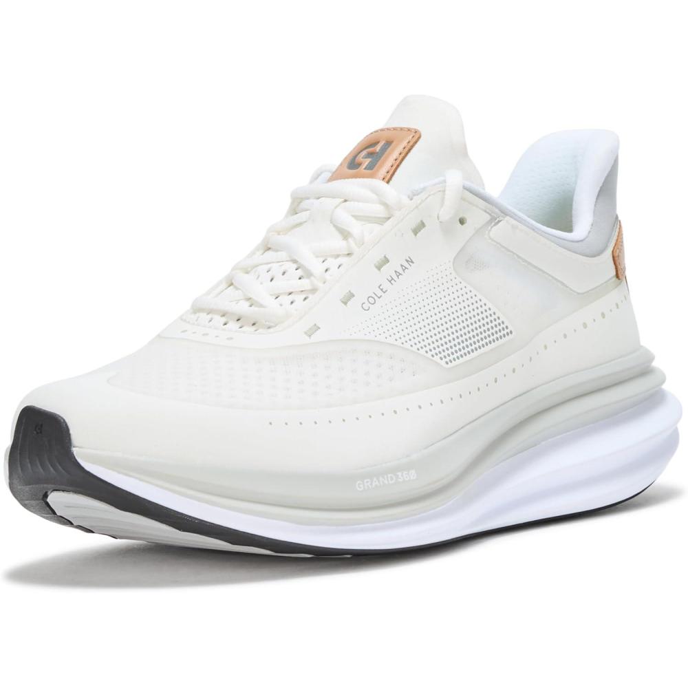 imageCole Haan Mens Original Grand Quadstar Running SneakersOptc WhteNimb Cld