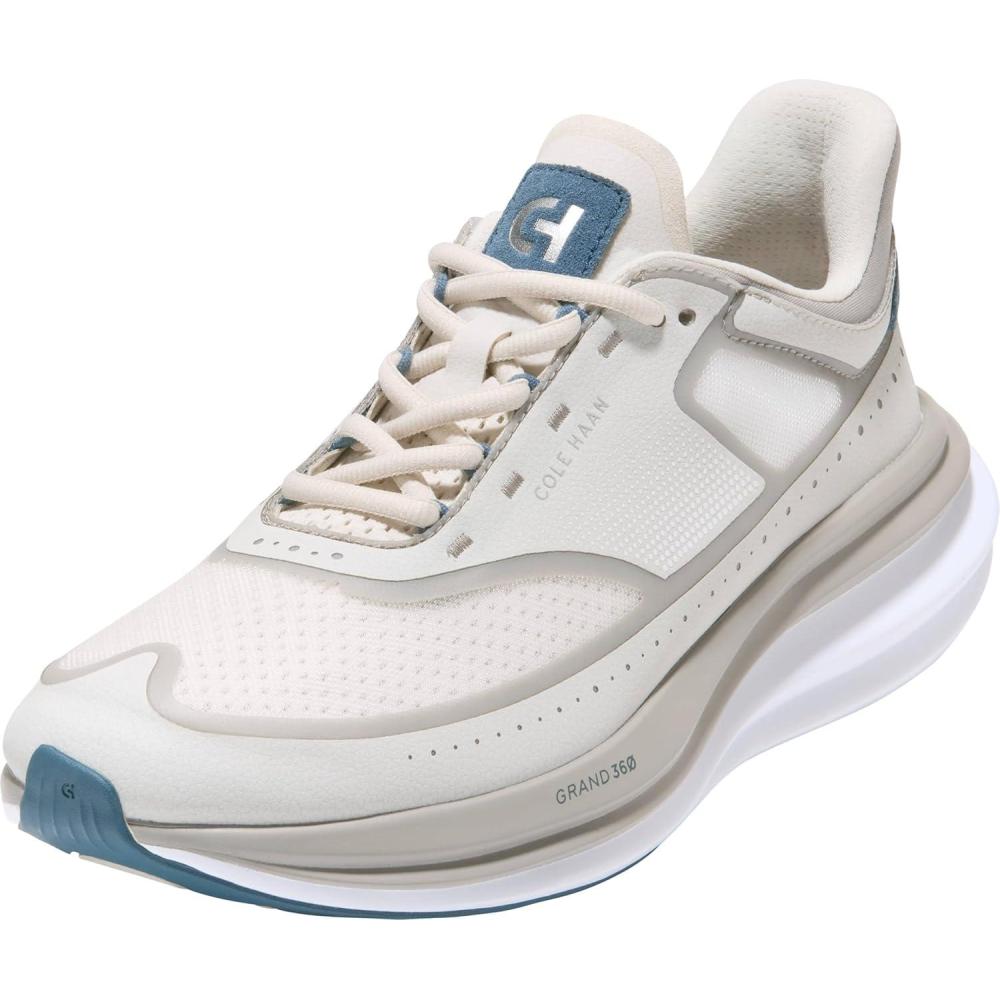imageCole Haan Mens Original Grand Quadstar Running SneakersSilvr BrchPalmoma