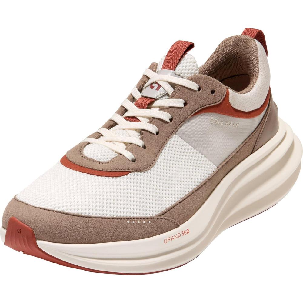 imageCole Haan Mens Original Grand Quadstreak Running SneakersSlvr LiningSpice