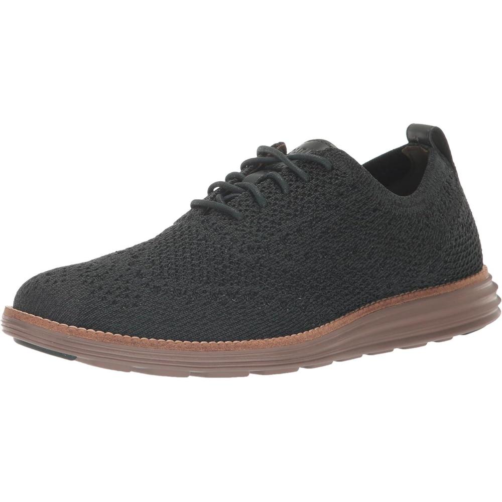 imageCole Haan Mens Originalgrand Stitchlite WingtipScarabBlackCh Tr