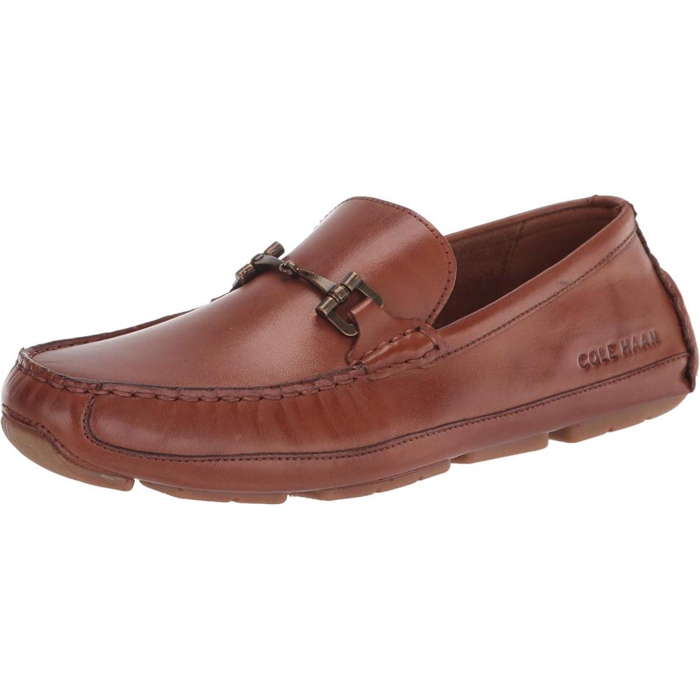 imageCole Haan Mens Wyatt Bit Driver Loafers Driving StyleBritish Tan