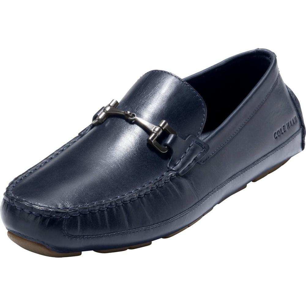 imageCole Haan Mens Wyatt Bit Driving Loafers Style Mdnght MoonGum 10