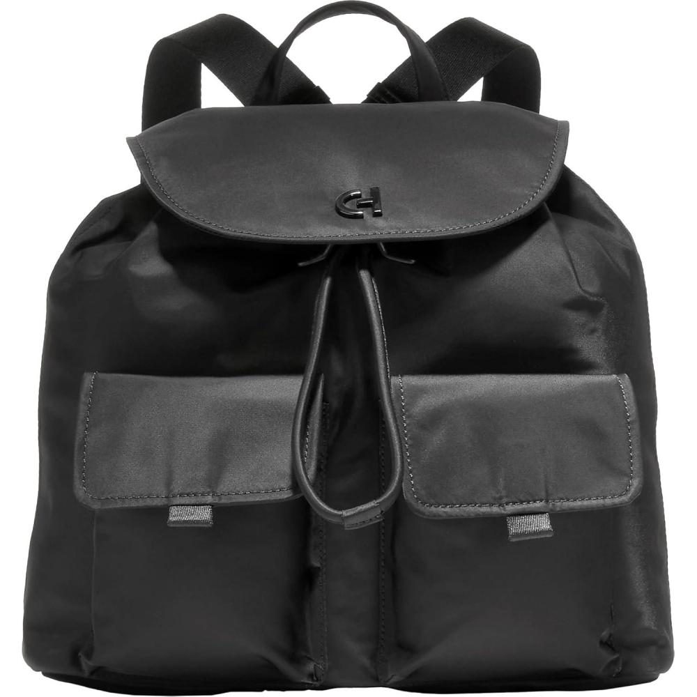 imageCole Haan Nylon Flap Backpack Black Solid