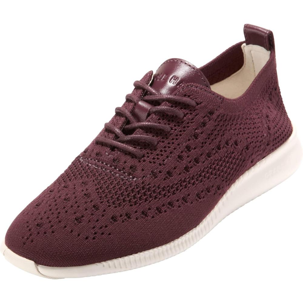 imageCole Haan Womens 2Zerogrand Stitchlite OxfordBlk Garnet Stchlt