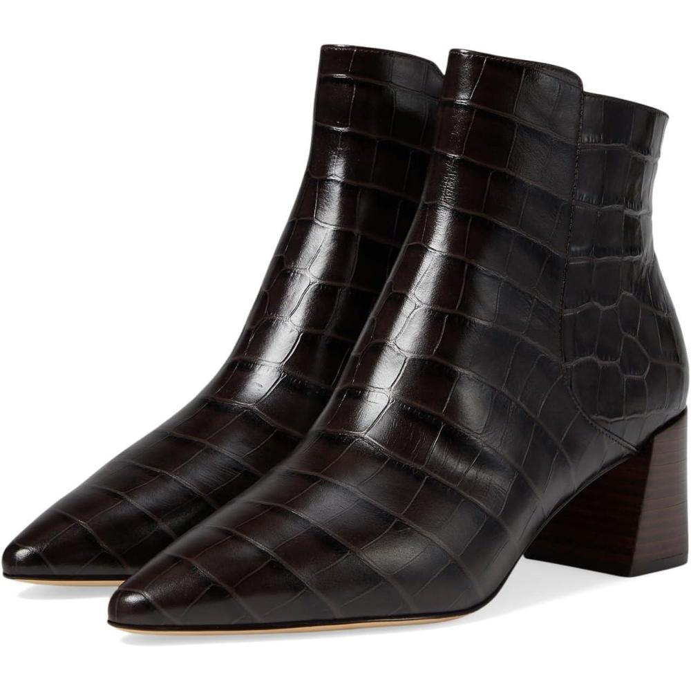 imageCole Haan Womens Catlyn Block Bootie BootsDk Choc Croc Pr Lt