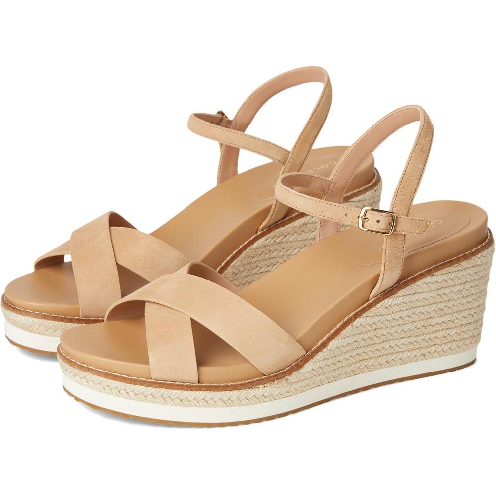 imageCole Haan Womens Cloudfeel Silvee Espadrille WedgesCh Tuscan Sand Sde