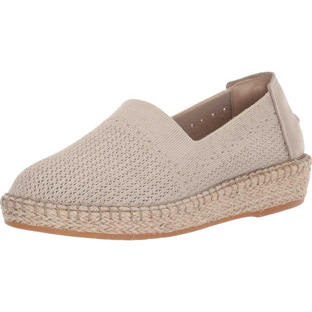 imageCole Haan Womens Cloudfeel Stitchlite Espadrille LoaferHawthornCh Gold Metallic KnitHawthorn LeatherNatural Jute